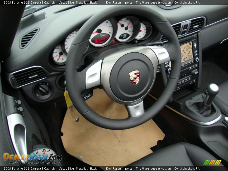 2009 Porsche 911 Carrera S Cabriolet Arctic Silver Metallic / Black Photo #10