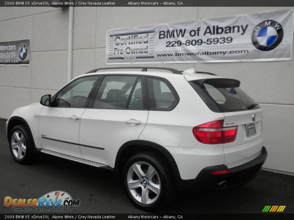 2009 BMW X5 xDrive30i Alpine White / Grey Nevada Leather Photo #3