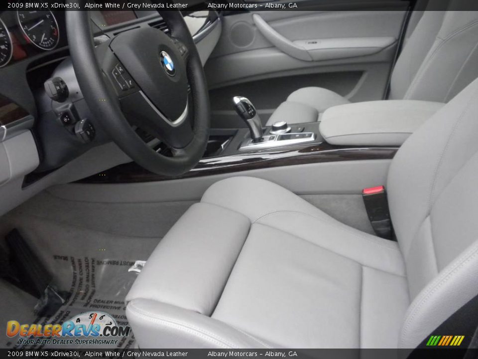 2009 BMW X5 xDrive30i Alpine White / Grey Nevada Leather Photo #7