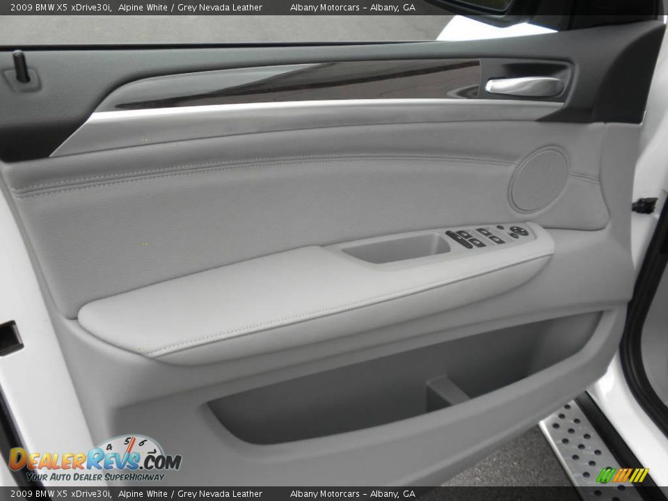 2009 BMW X5 xDrive30i Alpine White / Grey Nevada Leather Photo #8