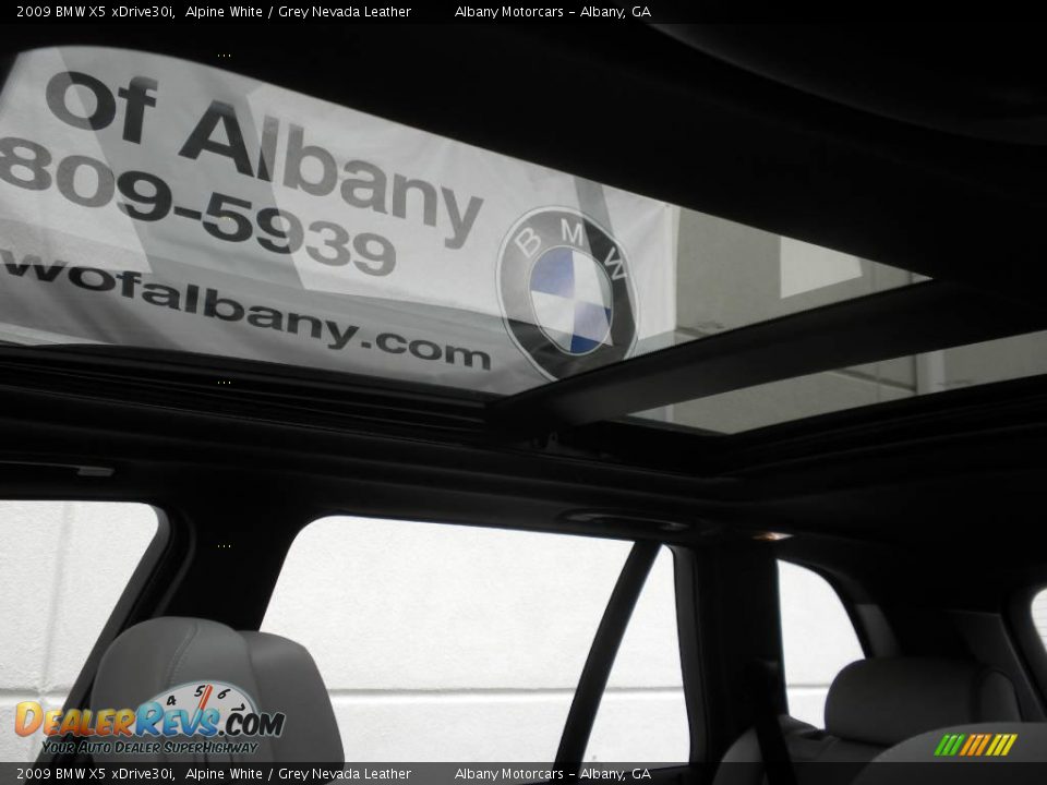 2009 BMW X5 xDrive30i Alpine White / Grey Nevada Leather Photo #9
