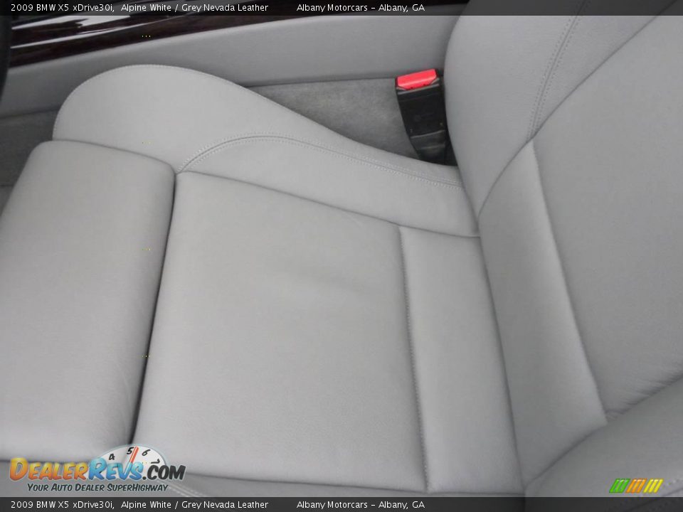 2009 BMW X5 xDrive30i Alpine White / Grey Nevada Leather Photo #10
