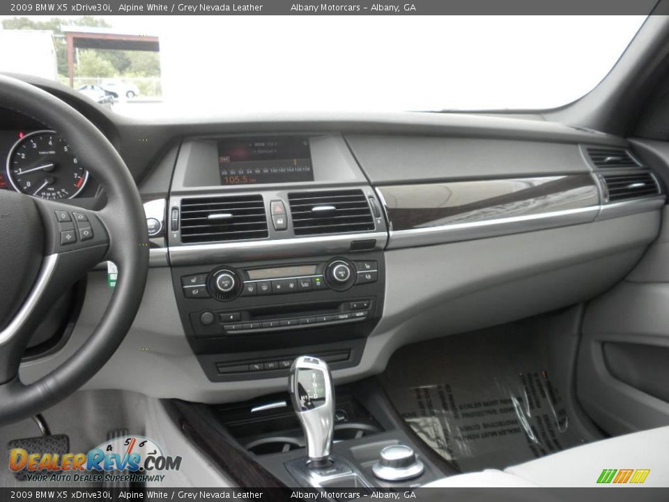 2009 BMW X5 xDrive30i Alpine White / Grey Nevada Leather Photo #14
