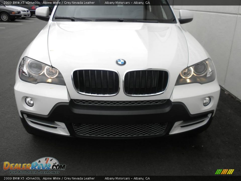 2009 BMW X5 xDrive30i Alpine White / Grey Nevada Leather Photo #26