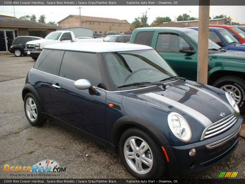 2006 Mini Cooper Hardtop Space Blue Metallic / Space Gray/Panther Black Photo #1