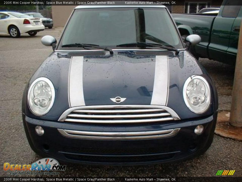 2006 Mini Cooper Hardtop Space Blue Metallic / Space Gray/Panther Black Photo #2