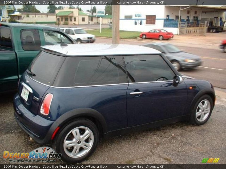 2006 Mini Cooper Hardtop Space Blue Metallic / Space Gray/Panther Black Photo #3