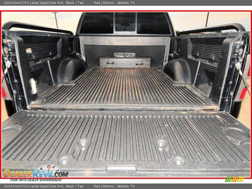 2004 Ford F150 Lariat SuperCrew 4x4 Black / Tan Photo #5