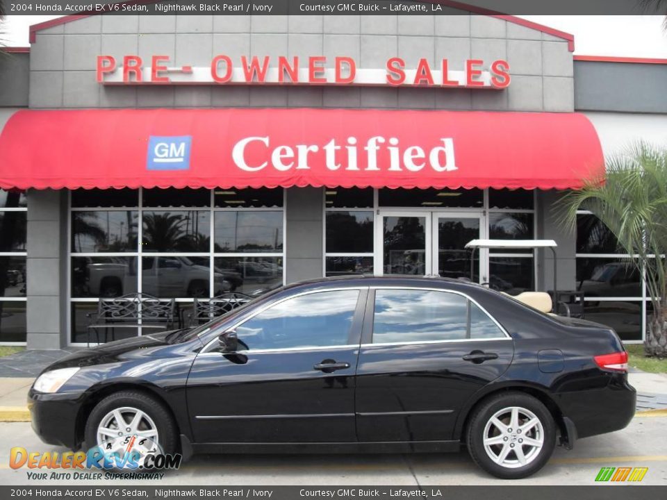 2004 Honda Accord EX V6 Sedan Nighthawk Black Pearl / Ivory Photo #1