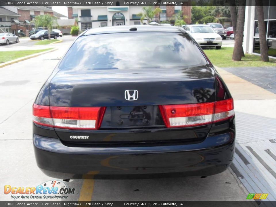 2004 Honda Accord EX V6 Sedan Nighthawk Black Pearl / Ivory Photo #3