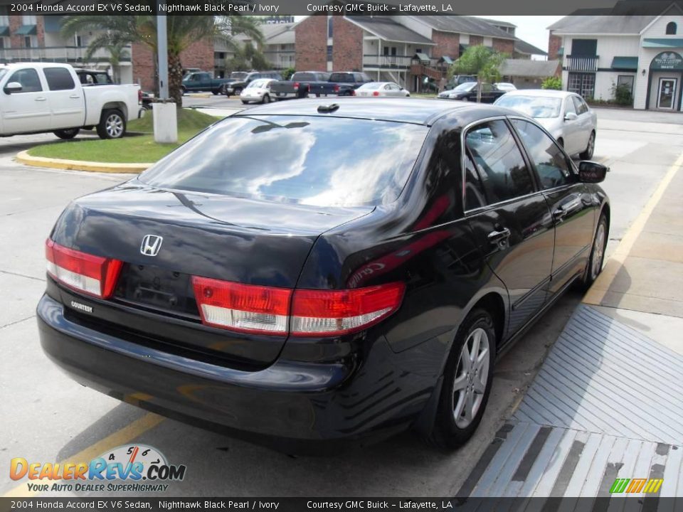 2004 Honda Accord EX V6 Sedan Nighthawk Black Pearl / Ivory Photo #6
