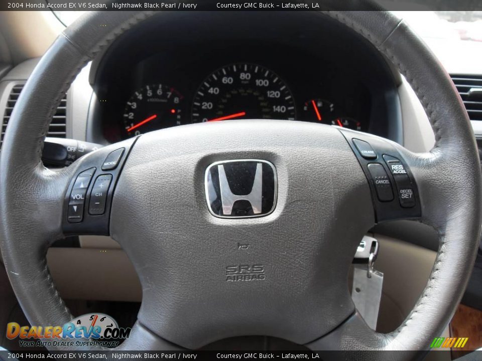 2004 Honda Accord EX V6 Sedan Nighthawk Black Pearl / Ivory Photo #9