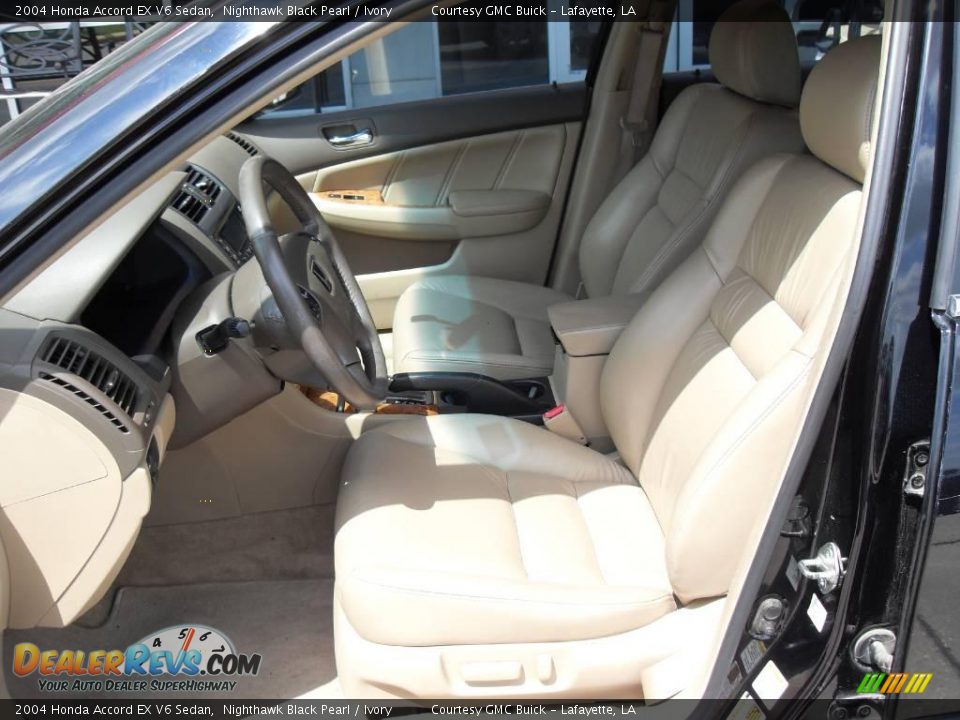 2004 Honda Accord EX V6 Sedan Nighthawk Black Pearl / Ivory Photo #10