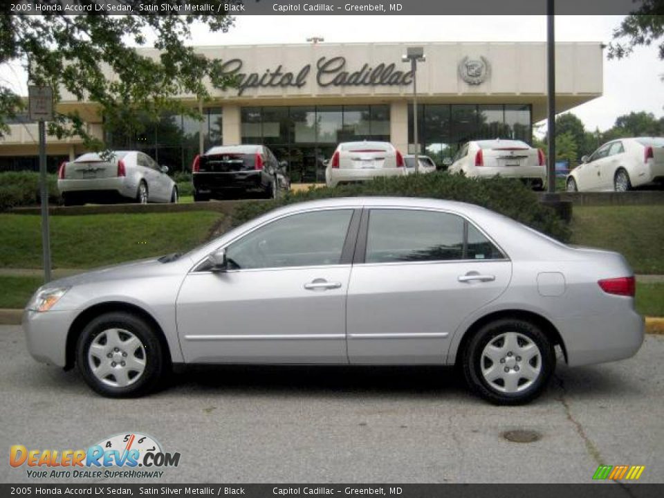 2005 Honda Accord LX Sedan Satin Silver Metallic / Black Photo #1
