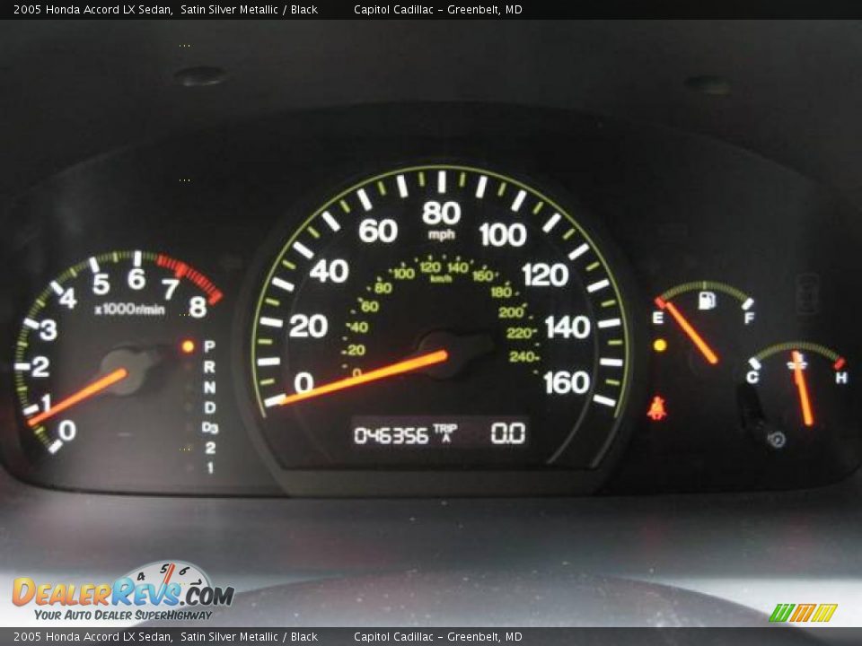 2005 Honda Accord LX Sedan Satin Silver Metallic / Black Photo #16
