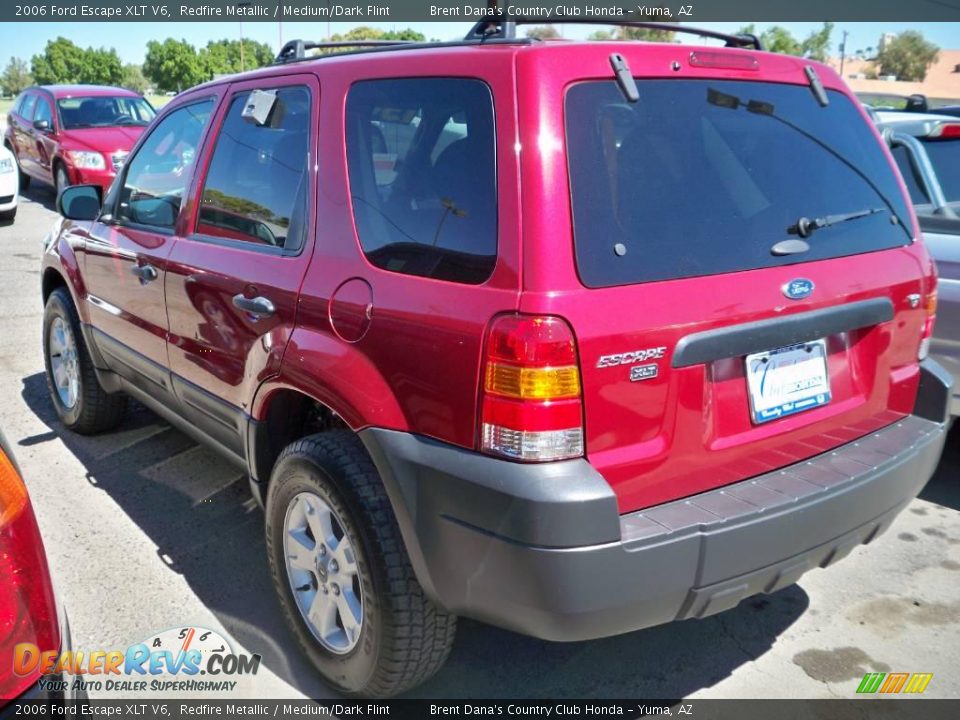 2006 Ford Escape XLT V6 Redfire Metallic / Medium/Dark Flint Photo #3