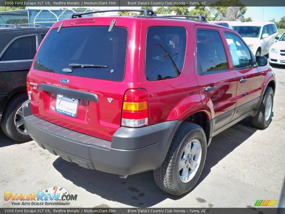 2006 Ford Escape XLT V6 Redfire Metallic / Medium/Dark Flint Photo #5