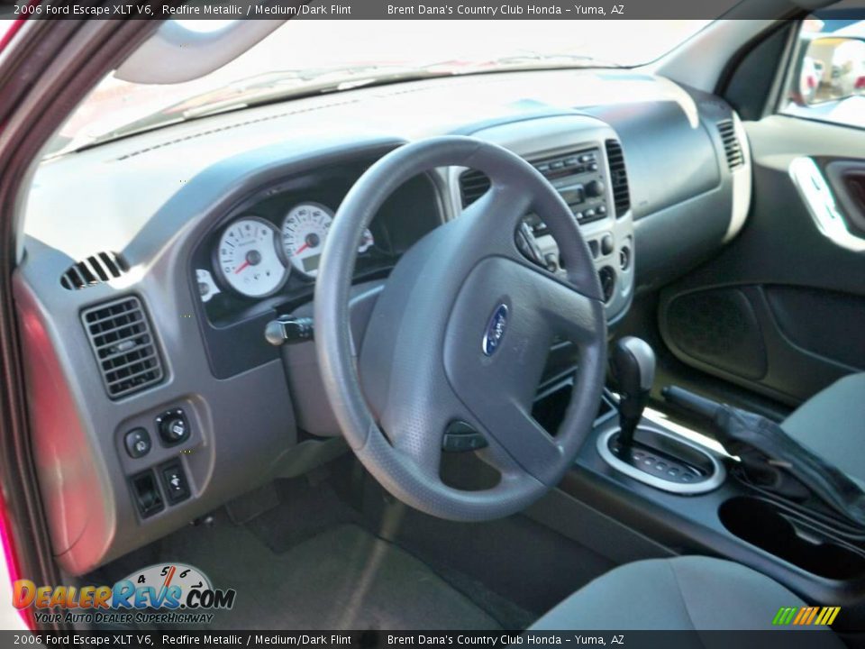 2006 Ford Escape XLT V6 Redfire Metallic / Medium/Dark Flint Photo #7