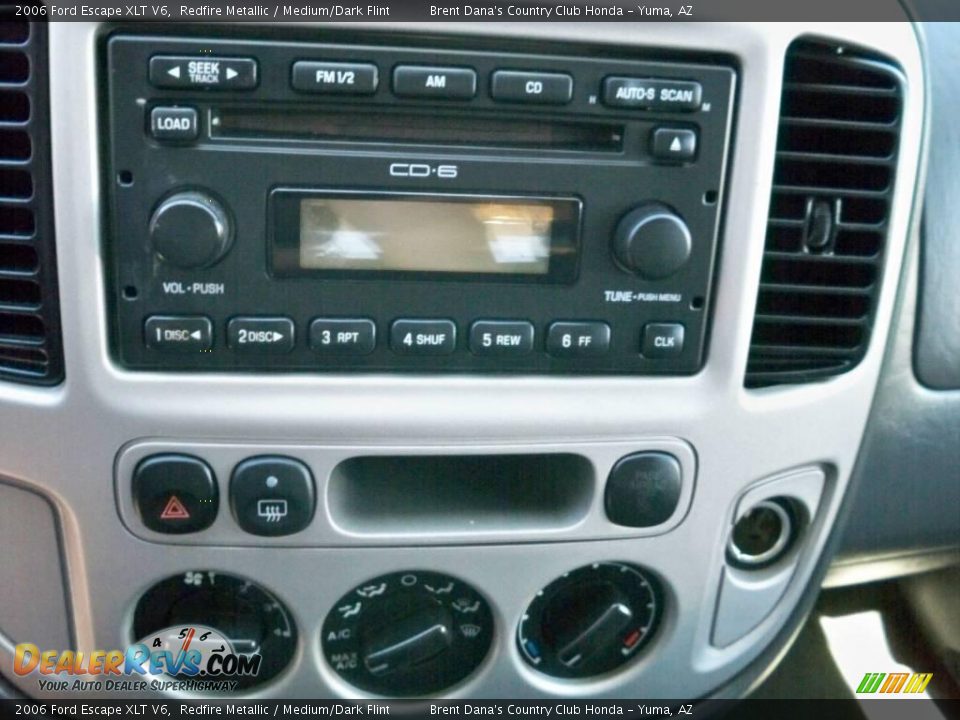2006 Ford Escape XLT V6 Redfire Metallic / Medium/Dark Flint Photo #10