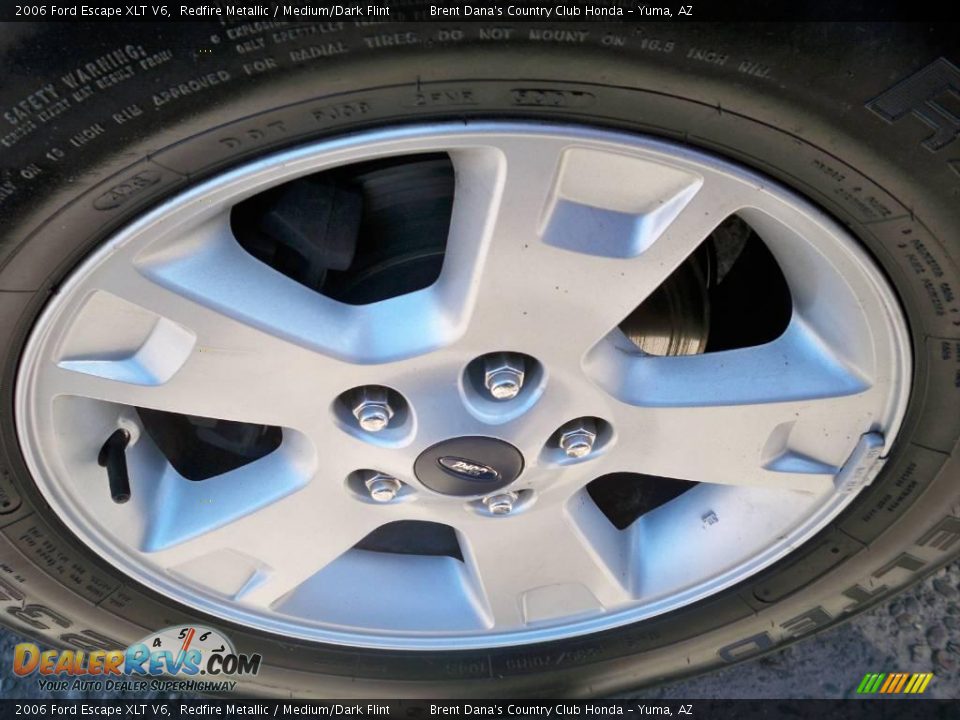 2006 Ford Escape XLT V6 Redfire Metallic / Medium/Dark Flint Photo #11