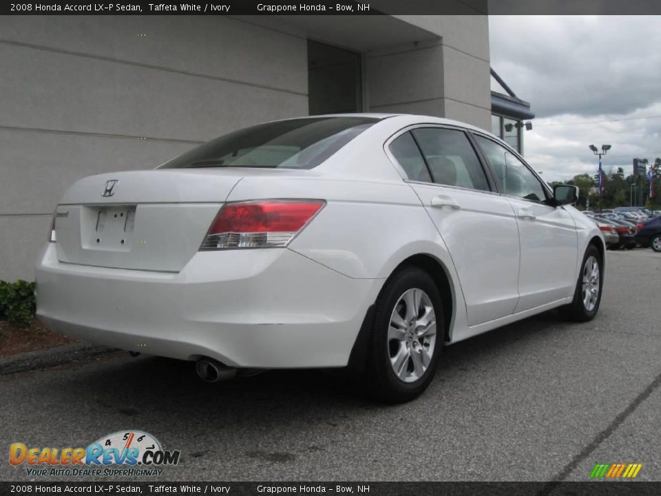 2008 Honda Accord LX-P Sedan Taffeta White / Ivory Photo #3