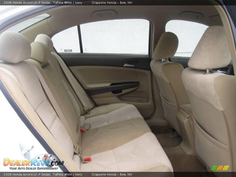 2008 Honda Accord LX-P Sedan Taffeta White / Ivory Photo #5