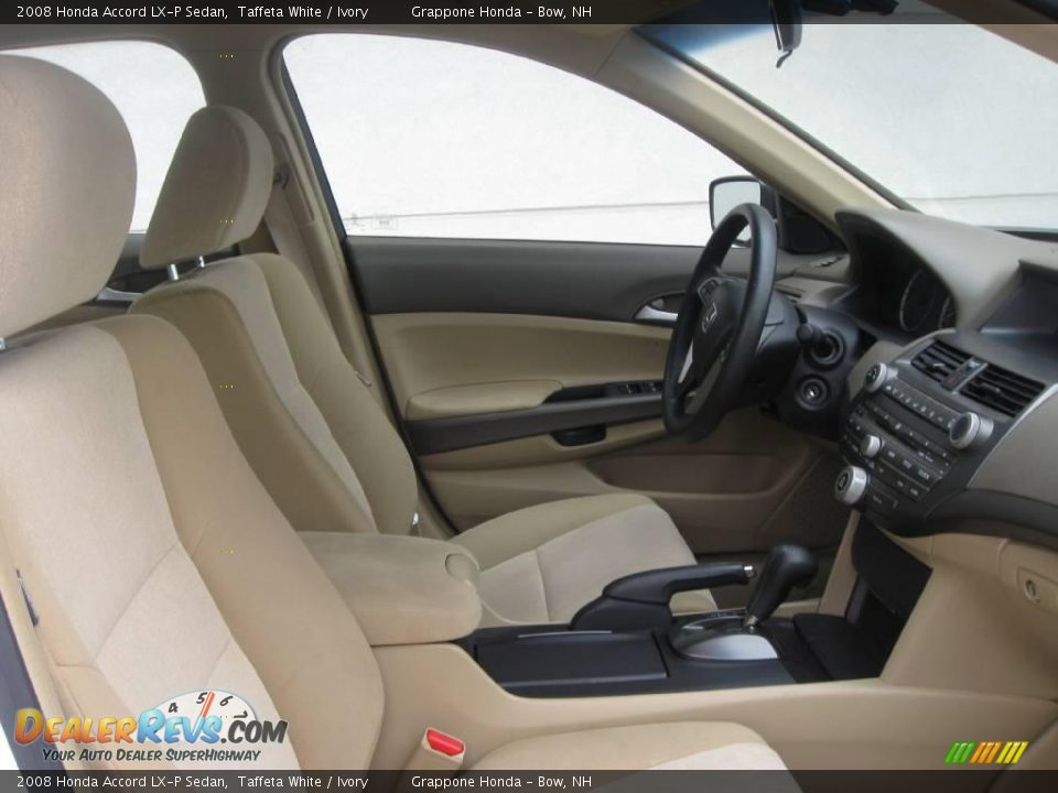 2008 Honda Accord LX-P Sedan Taffeta White / Ivory Photo #6