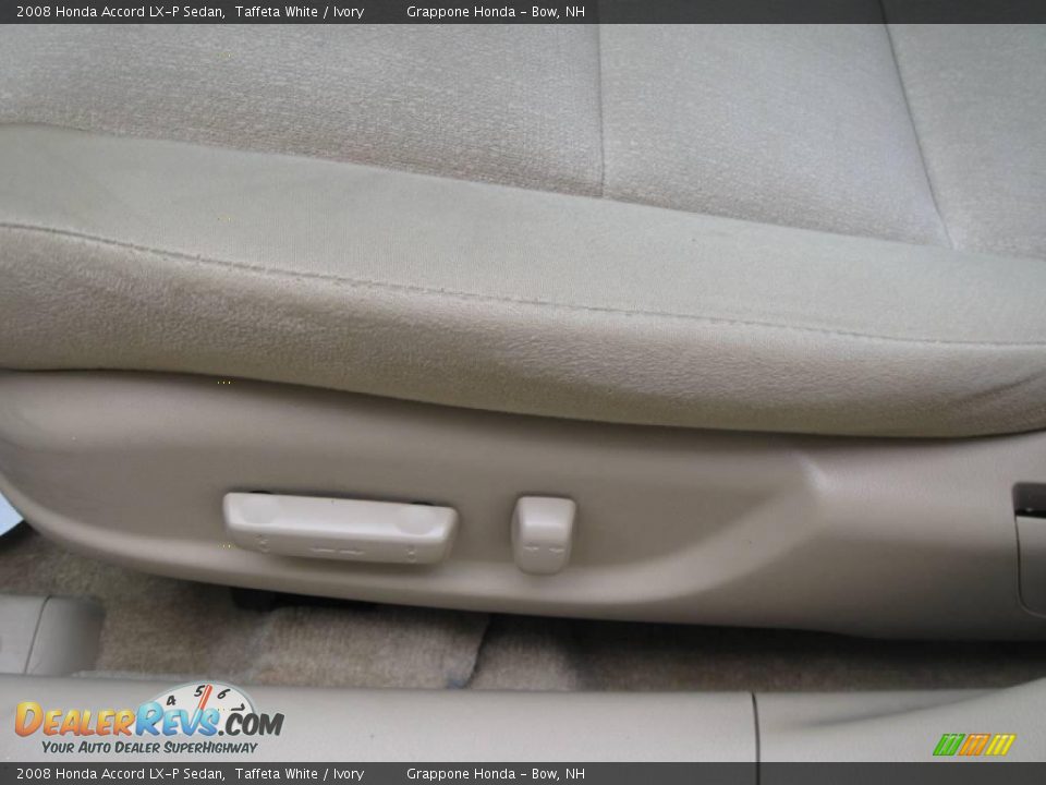 2008 Honda Accord LX-P Sedan Taffeta White / Ivory Photo #7