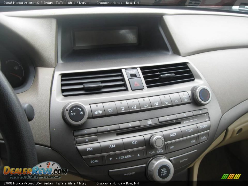2008 Honda Accord LX-P Sedan Taffeta White / Ivory Photo #8