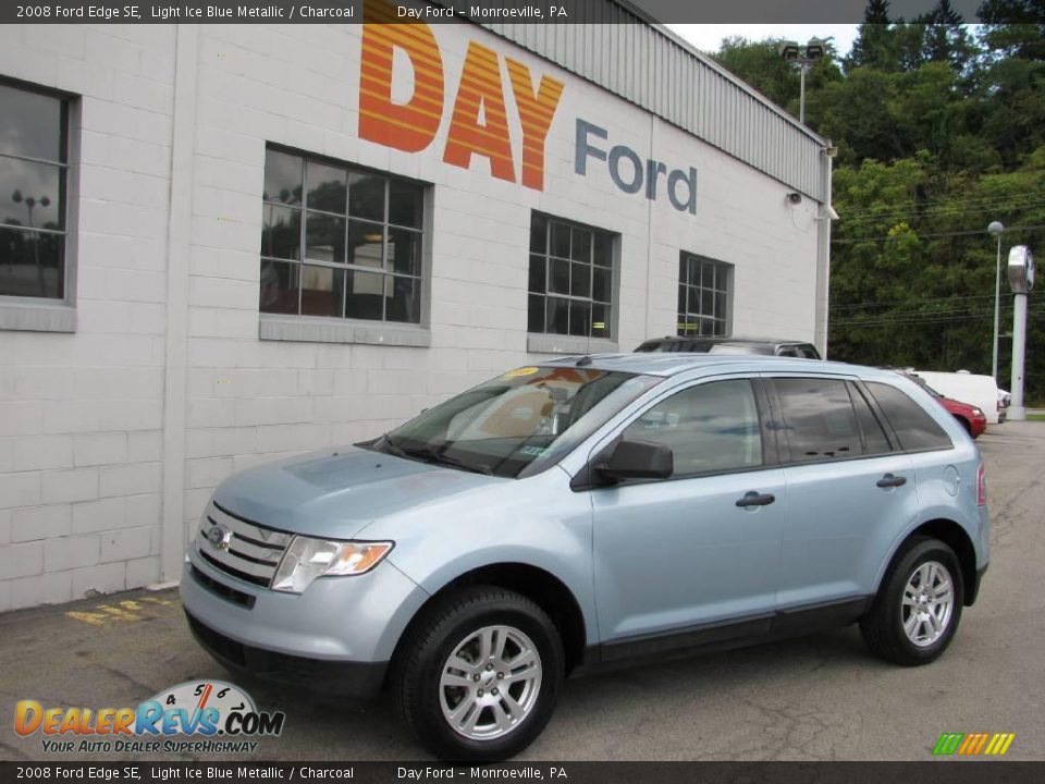 2008 Ford Edge SE Light Ice Blue Metallic / Charcoal Photo #1