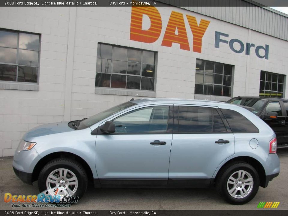 2008 Ford Edge SE Light Ice Blue Metallic / Charcoal Photo #2