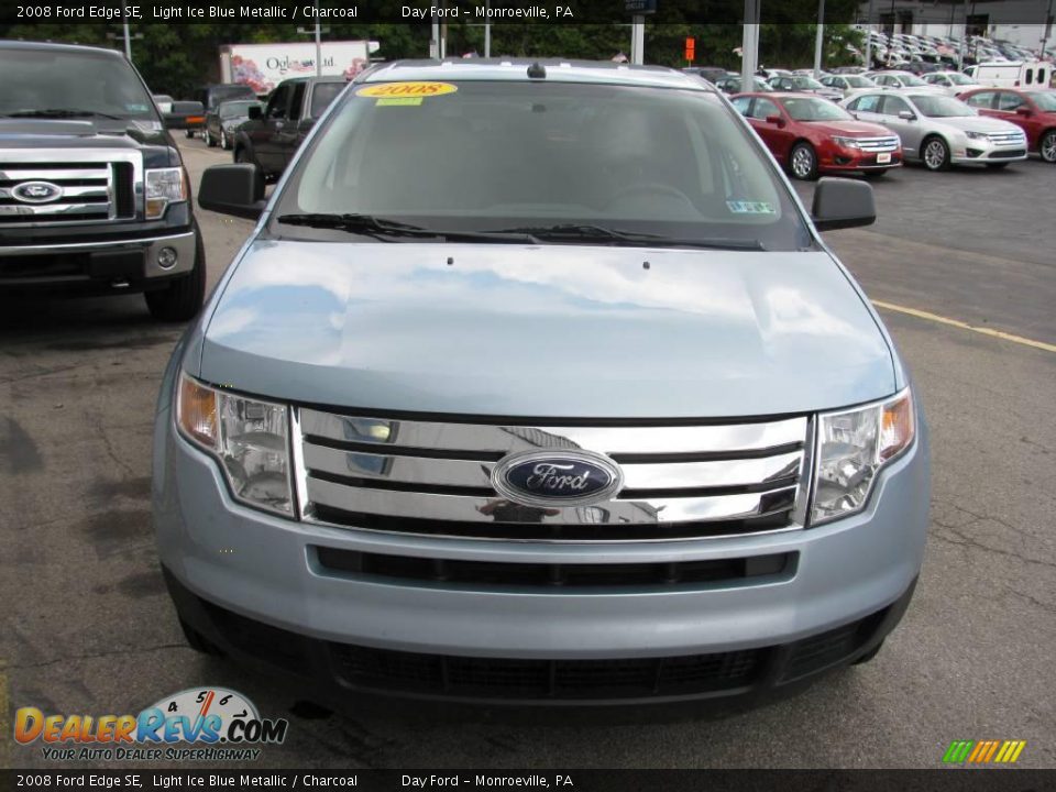 2008 Ford Edge SE Light Ice Blue Metallic / Charcoal Photo #4