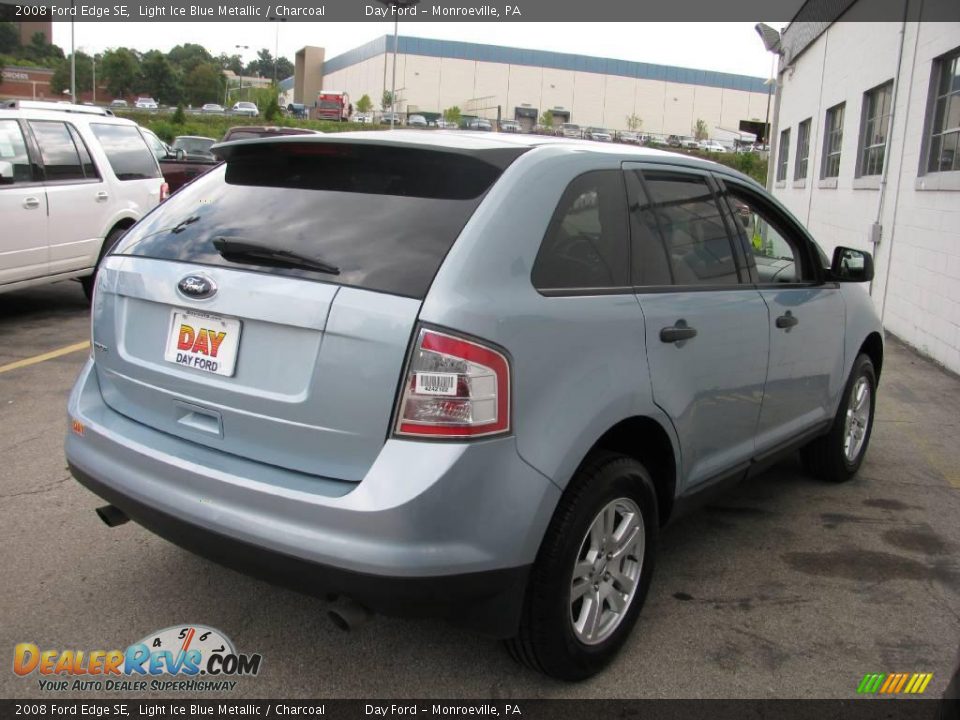 2008 Ford Edge SE Light Ice Blue Metallic / Charcoal Photo #5