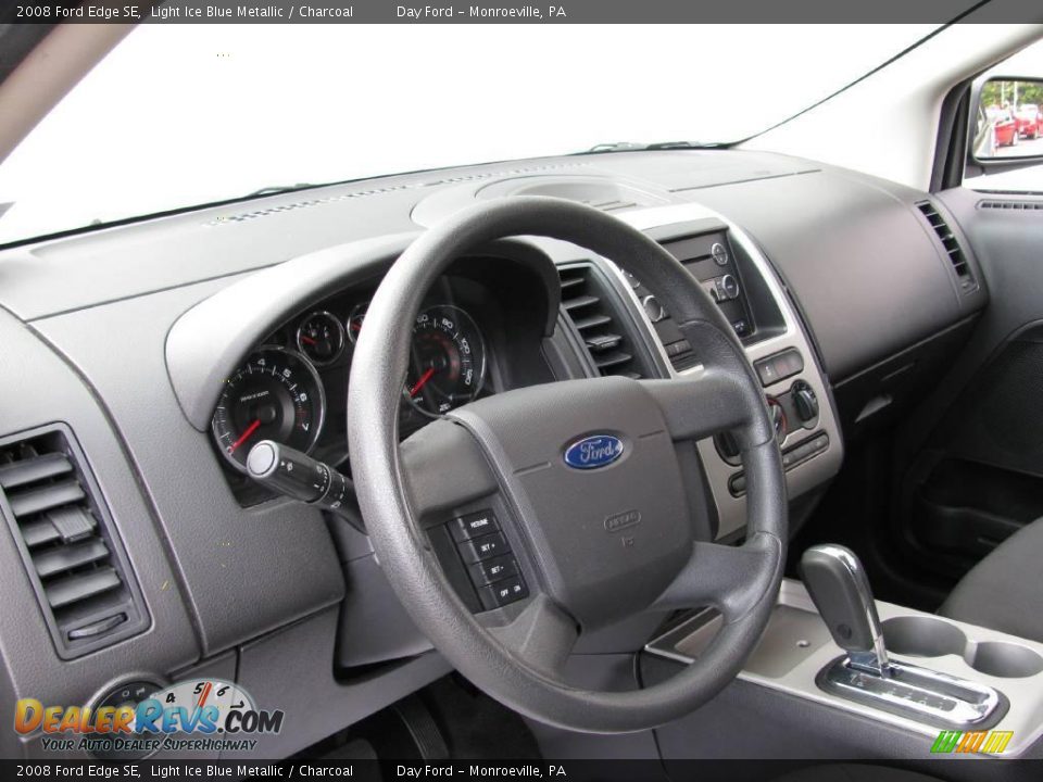 2008 Ford Edge SE Light Ice Blue Metallic / Charcoal Photo #8