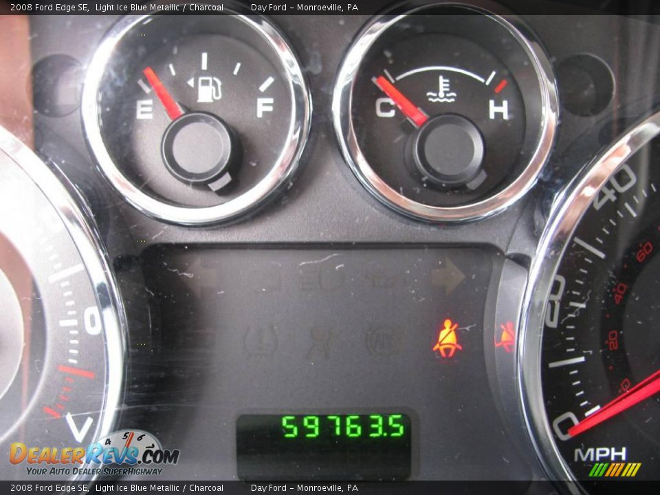 2008 Ford Edge SE Light Ice Blue Metallic / Charcoal Photo #15