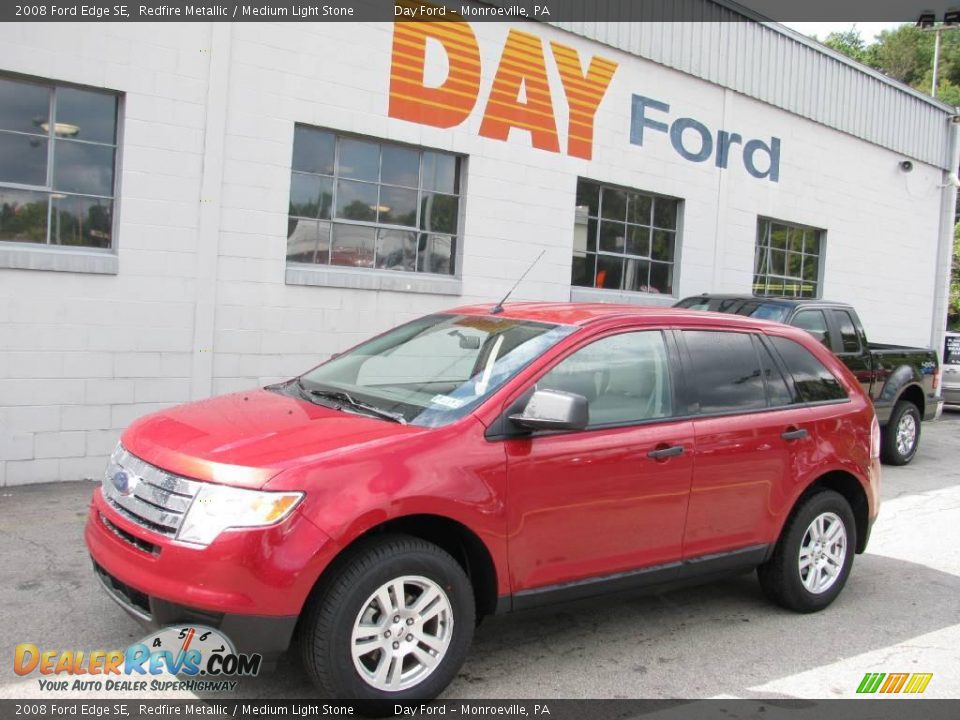 2008 Ford Edge SE Redfire Metallic / Medium Light Stone Photo #1