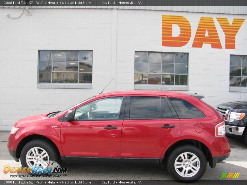 2008 Ford Edge SE Redfire Metallic / Medium Light Stone Photo #2