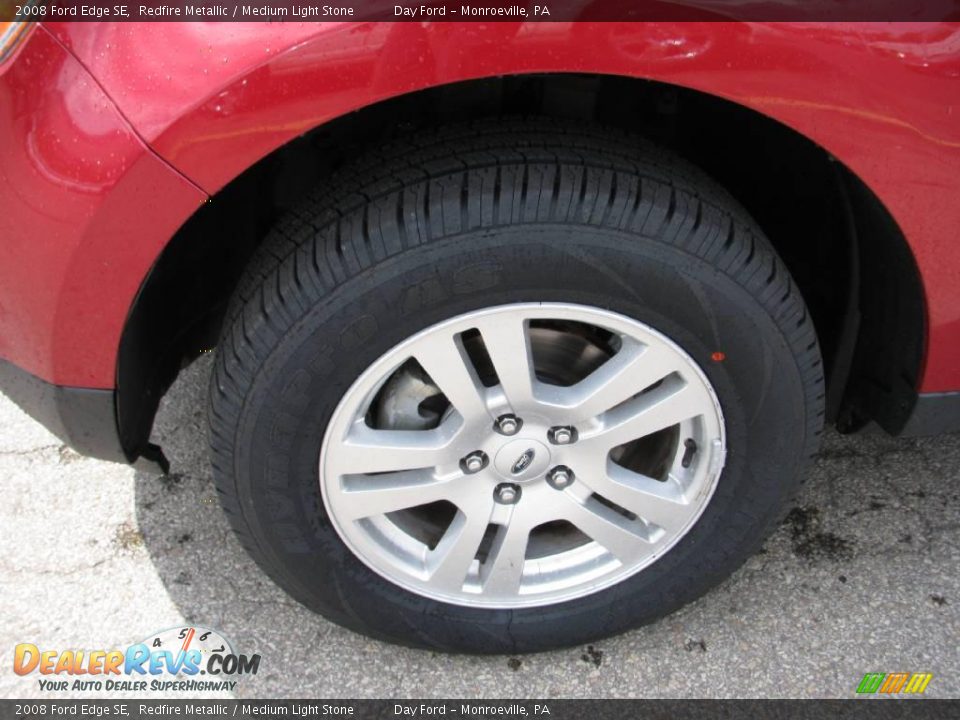 2008 Ford Edge SE Redfire Metallic / Medium Light Stone Photo #3