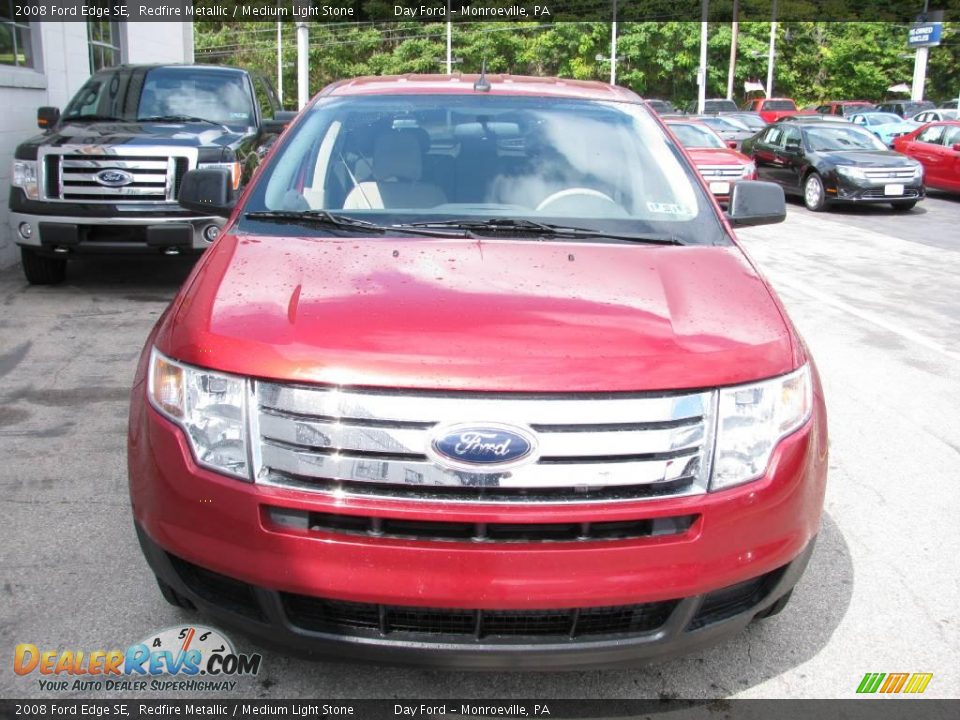 2008 Ford Edge SE Redfire Metallic / Medium Light Stone Photo #4
