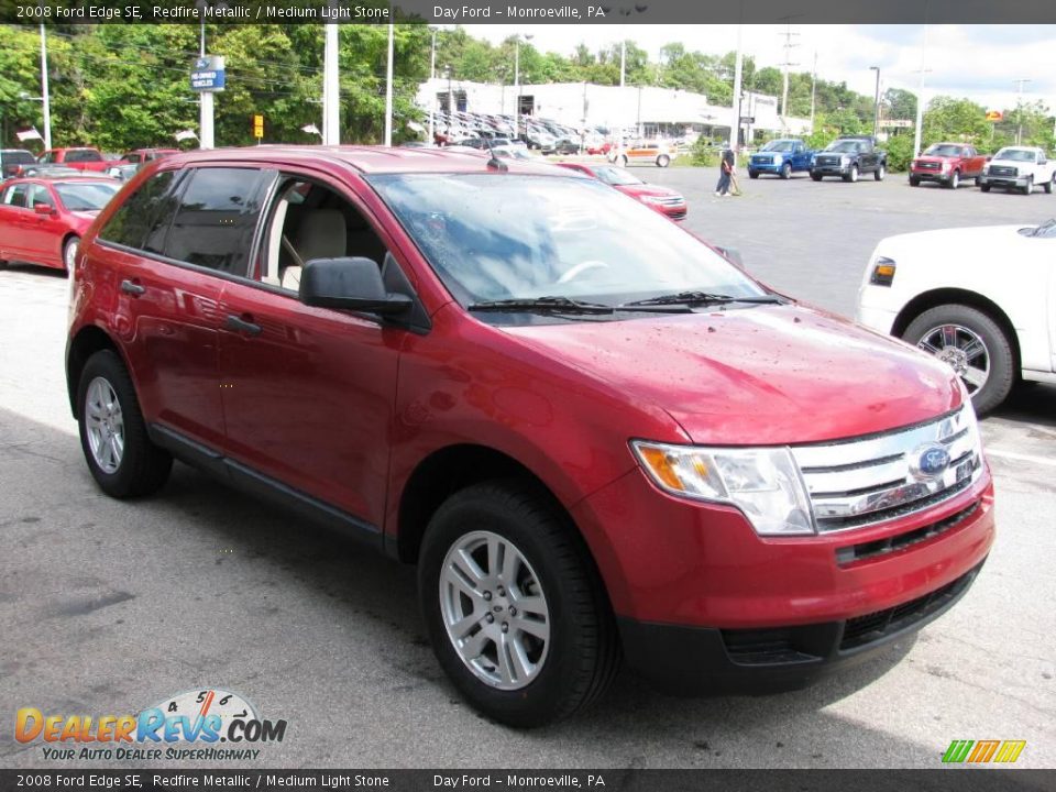 2008 Ford Edge SE Redfire Metallic / Medium Light Stone Photo #5
