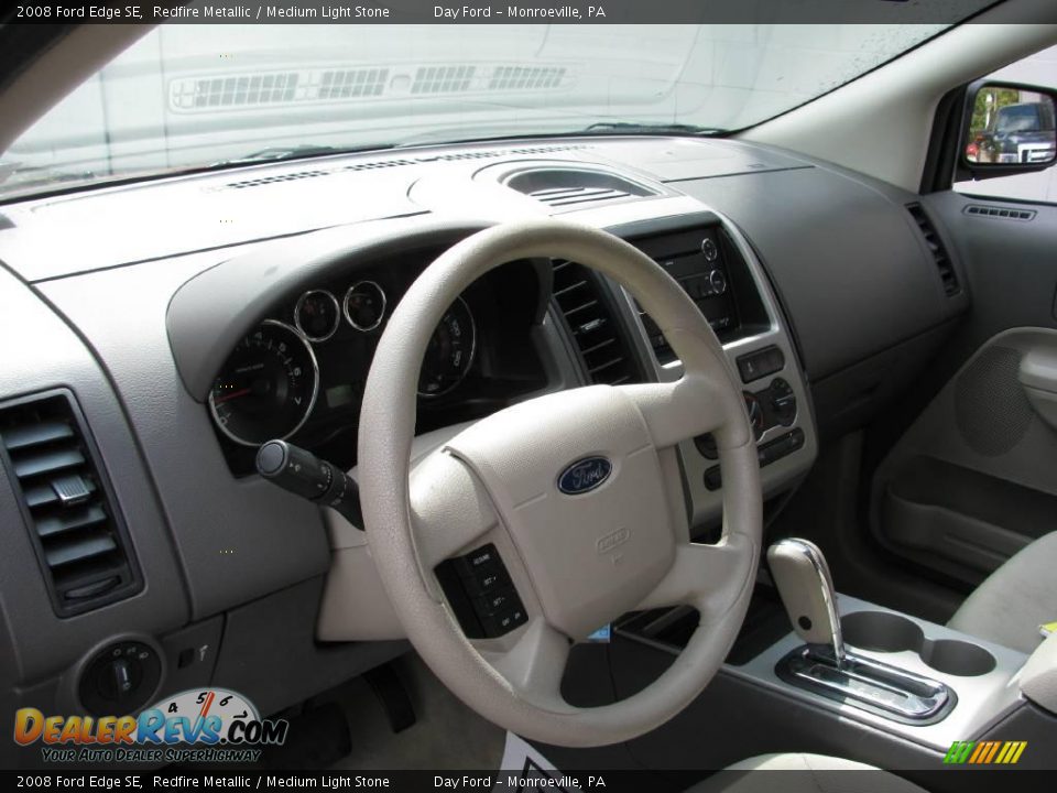 2008 Ford Edge SE Redfire Metallic / Medium Light Stone Photo #7