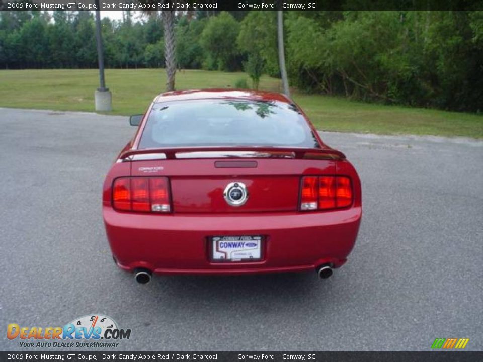 2009 Ford Mustang GT Coupe Dark Candy Apple Red / Dark Charcoal Photo #6