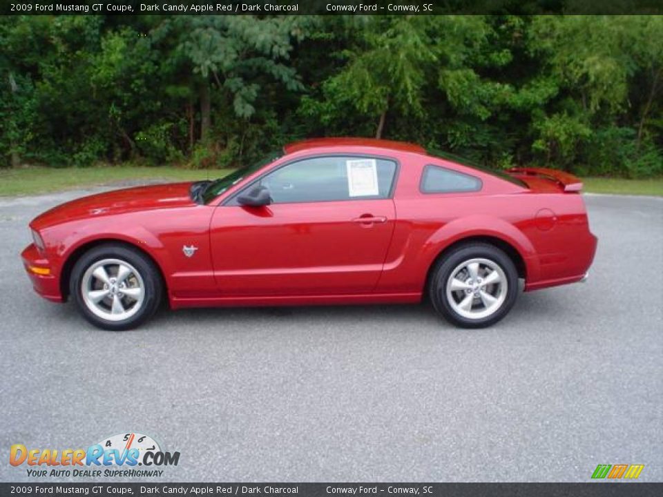 2009 Ford Mustang GT Coupe Dark Candy Apple Red / Dark Charcoal Photo #8
