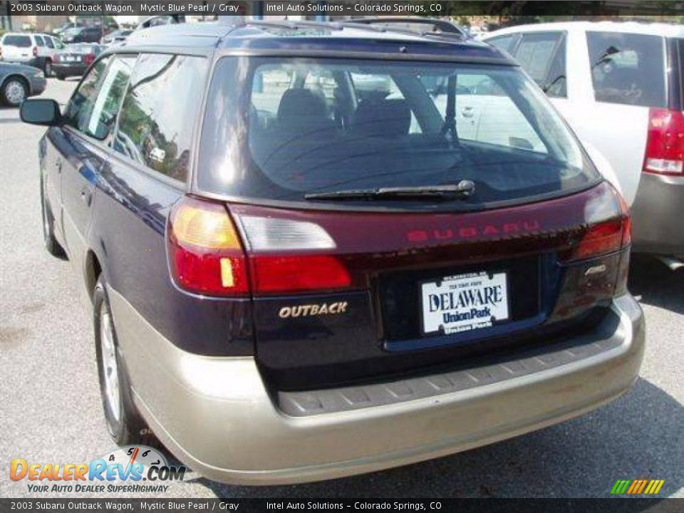 2003 Subaru Outback Wagon Mystic Blue Pearl / Gray Photo #5