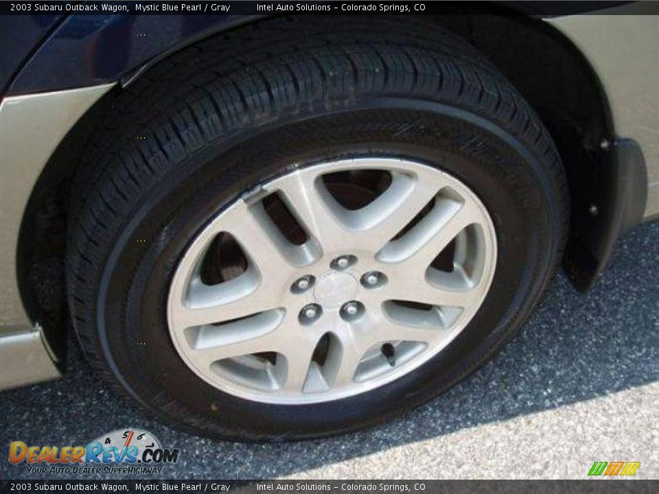 2003 Subaru Outback Wagon Mystic Blue Pearl / Gray Photo #6