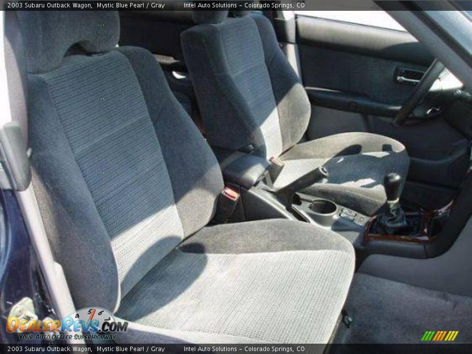 2003 Subaru Outback Wagon Mystic Blue Pearl / Gray Photo #7