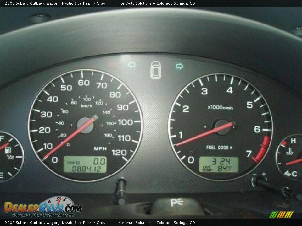 2003 Subaru Outback Wagon Mystic Blue Pearl / Gray Photo #9
