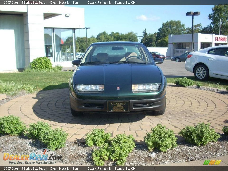 1995 Saturn S Series SL1 Sedan Green Metallic / Tan Photo #3