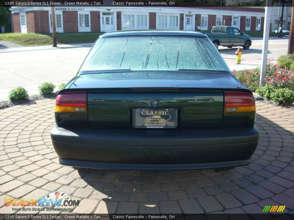 1995 Saturn S Series SL1 Sedan Green Metallic / Tan Photo #7