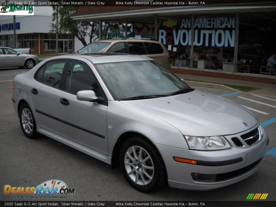2005 Saab 9-3 Arc Sport Sedan Silver Metallic / Slate Gray Photo #1